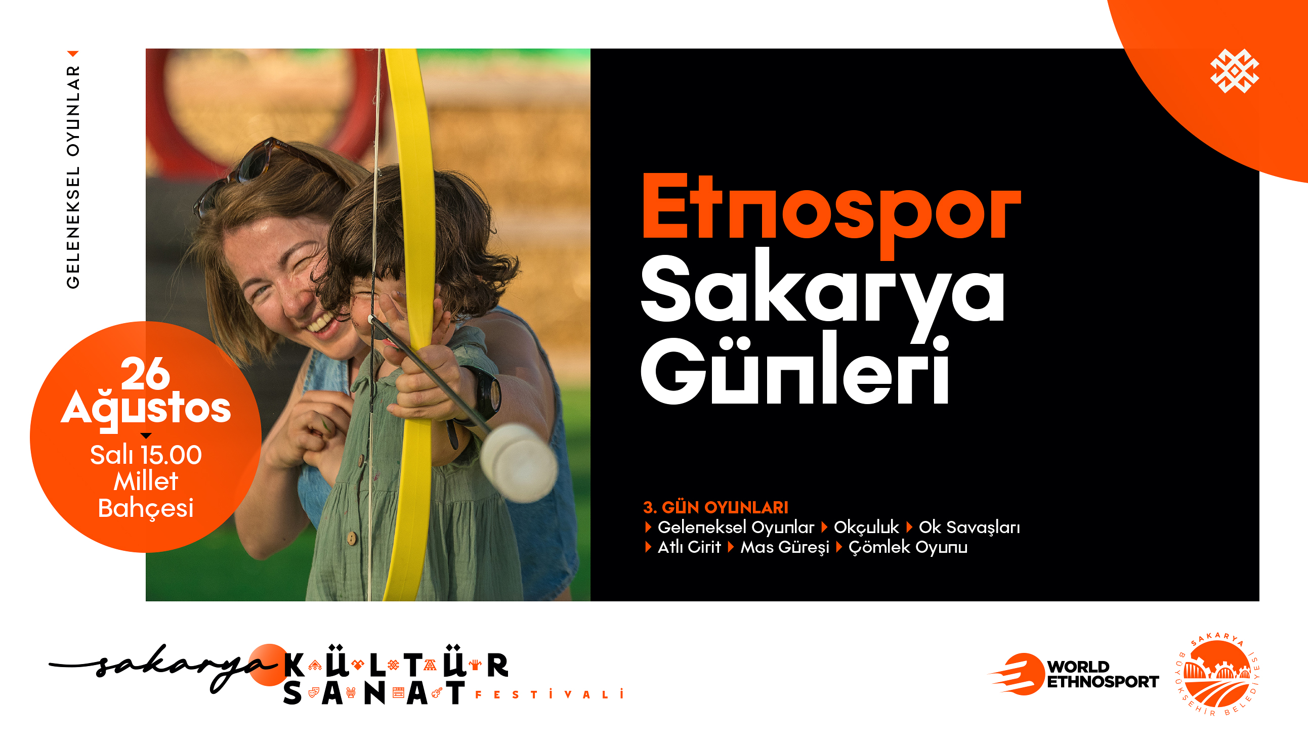 Sakarya yaza harika bir festivalle veda edecek: Hemşehri geceleri, Etnospor, çocuk ata sporu oyunları, renkli atölyeler…