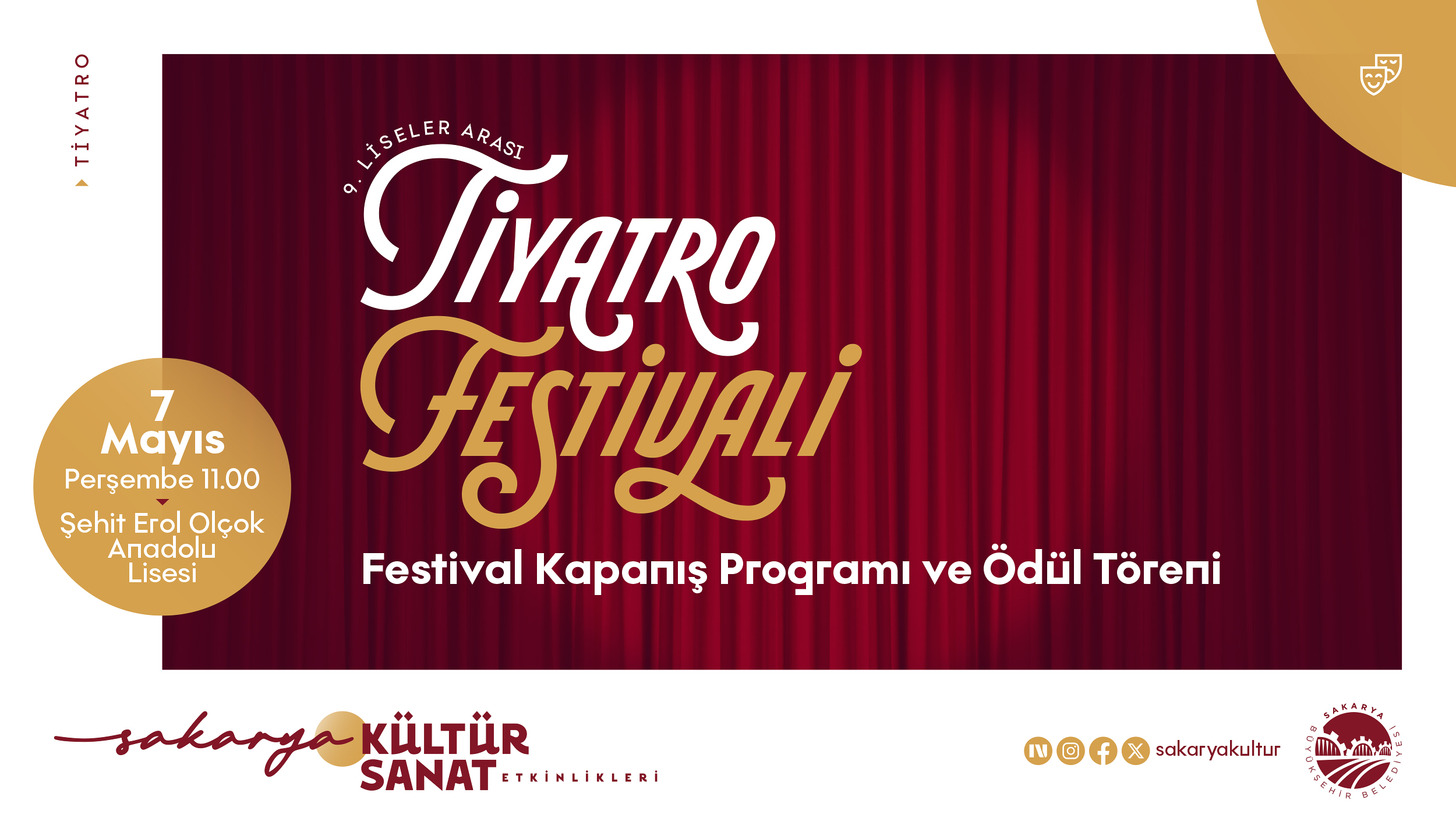 9. Liseler Arası Tiyatro Festivali’nde perde kapandı: Ödüller 7 Mayıs’ta sahiplerini buluyor