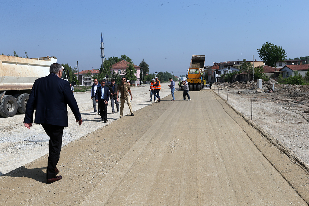 Yeni bulvarın 1. etabı tamamlanıyor