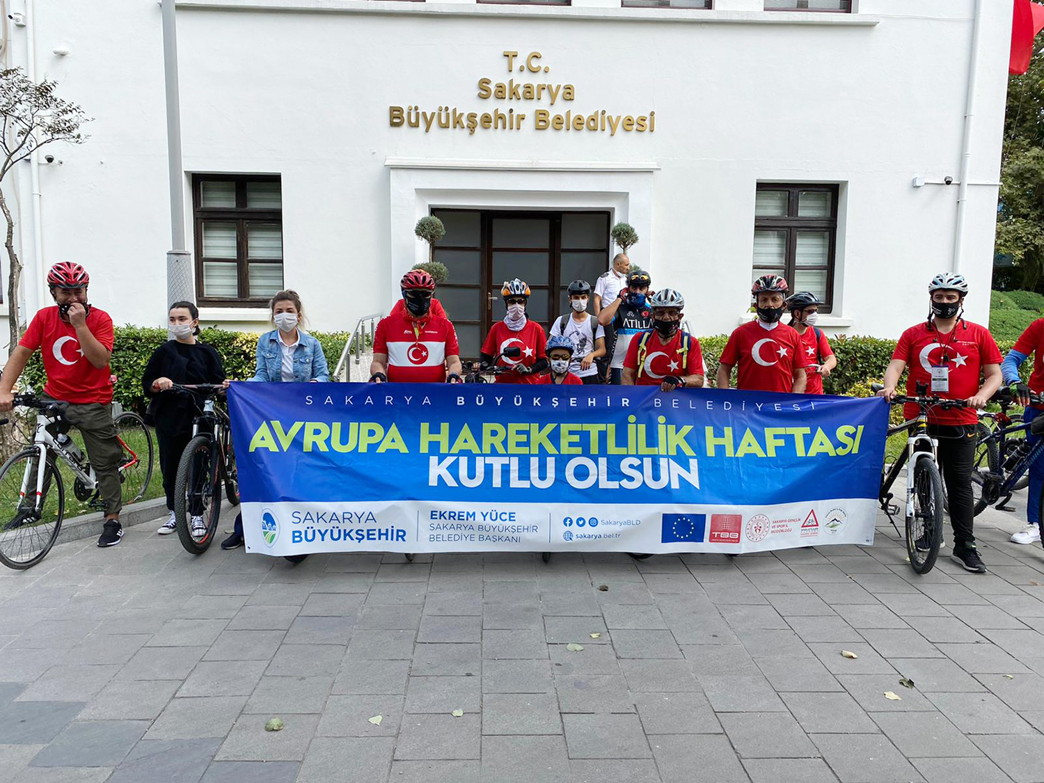 Hareketlilik haftasında pedallar Gaziler Derneği’ne çevrildi