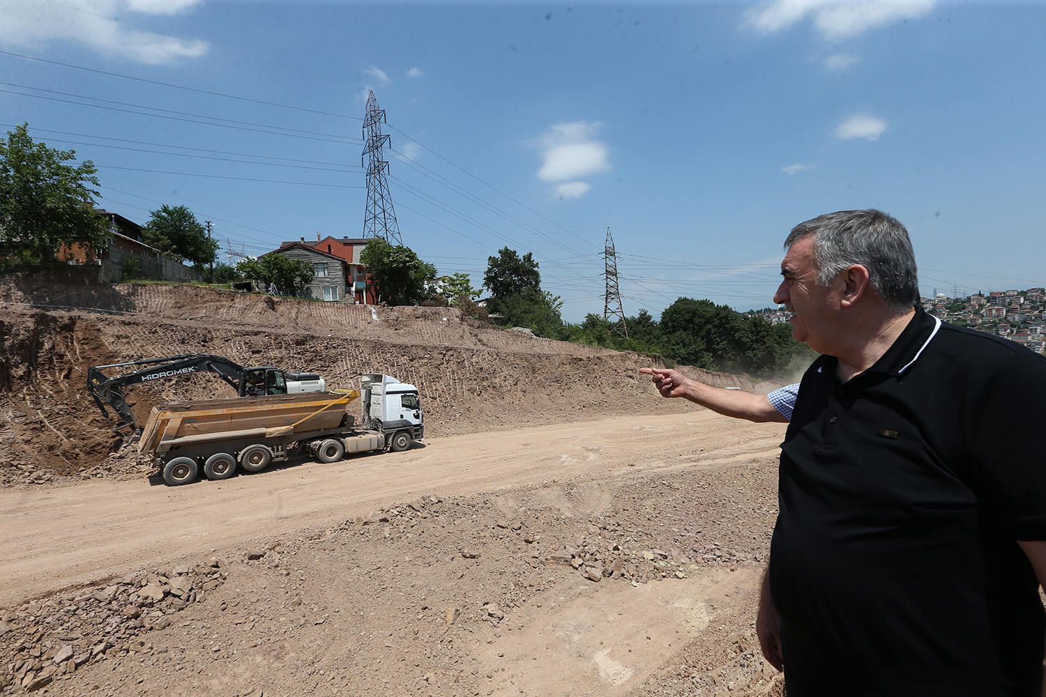 Yeni giriş kapısında çalışmalar hızlandı