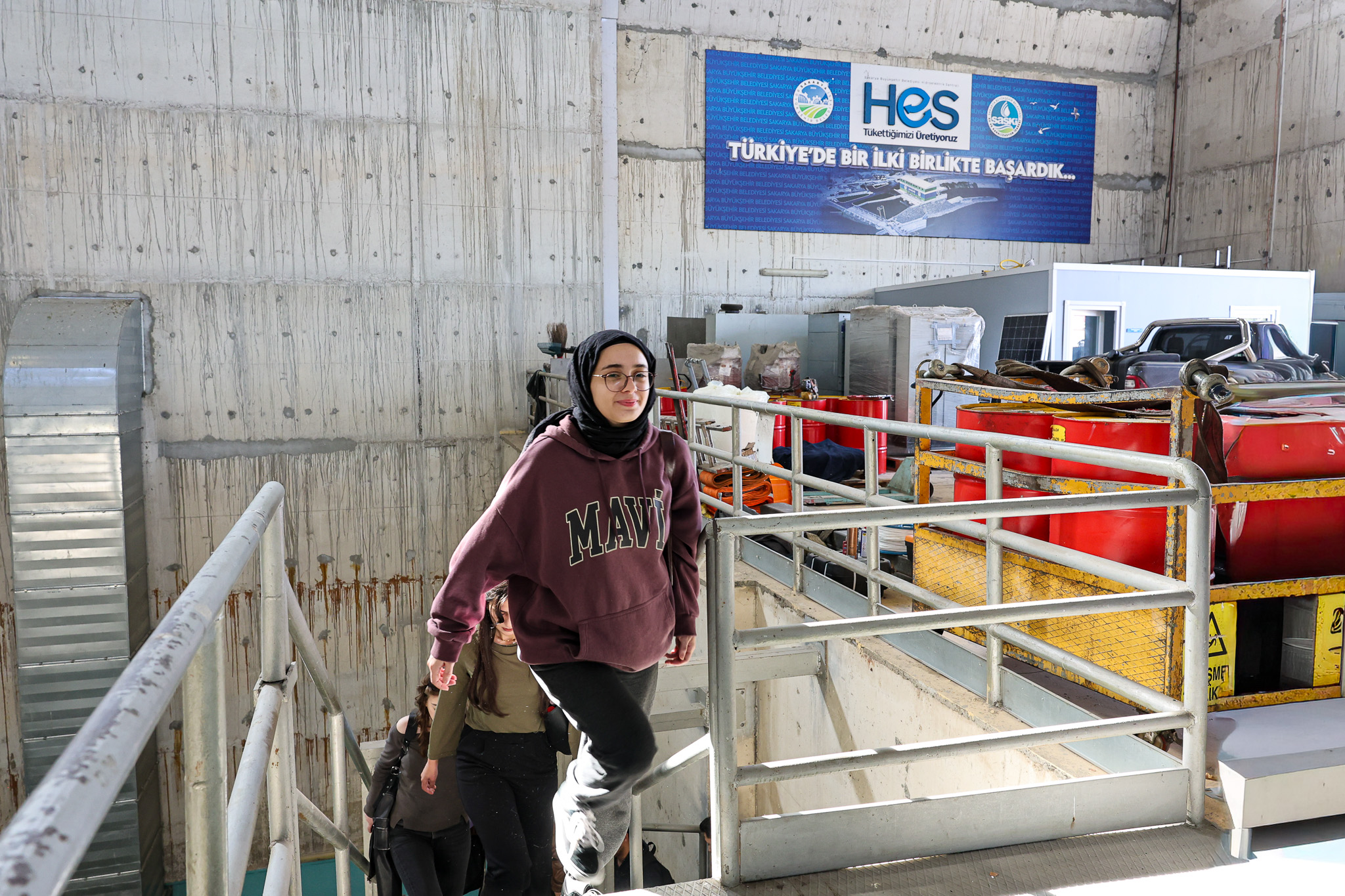 Geleceğin enerji uzmanları SASKİ’nin elektrik üretim tesislerini inceledi