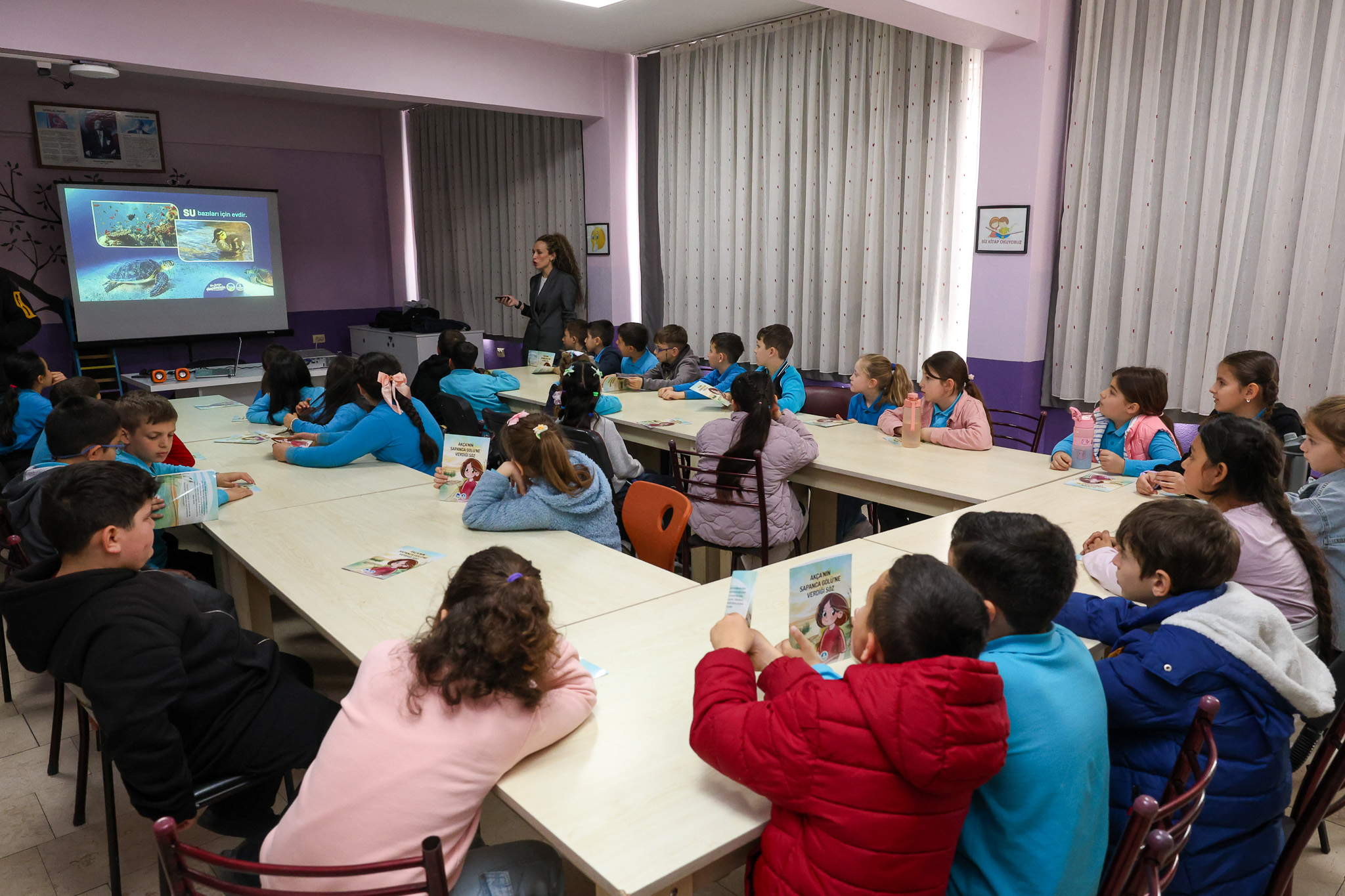 SASKİ, Kütüphane Haftası’nda öğrencilere su sevgisi kazandırdı