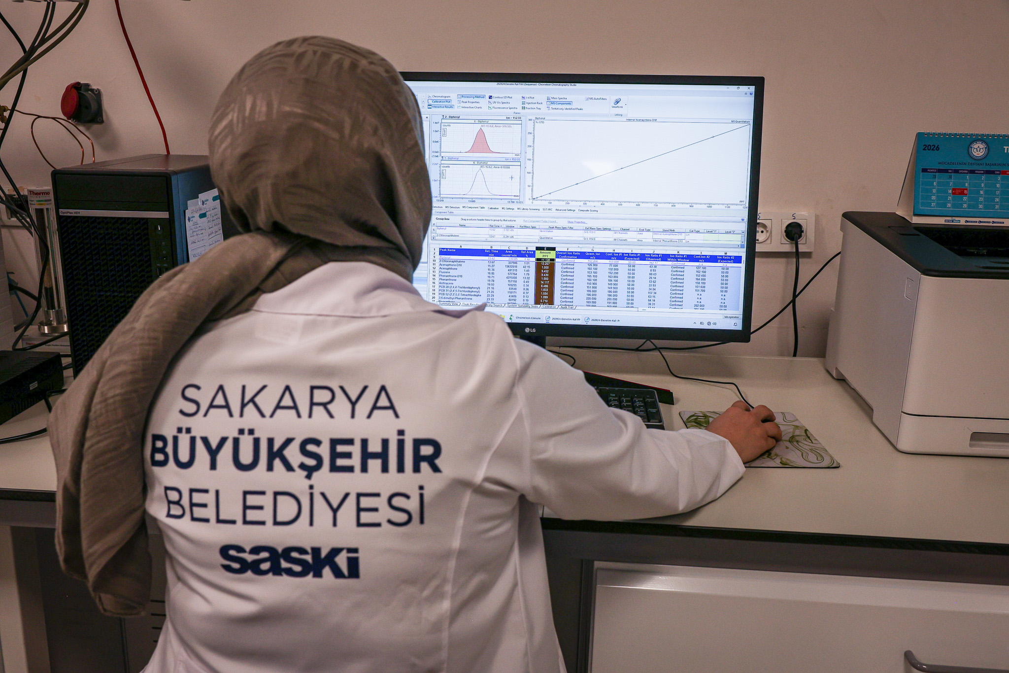 Odağı insan sağlığı olan tesiste içme suyu 226 farklı parametrede kontrol ediliyor