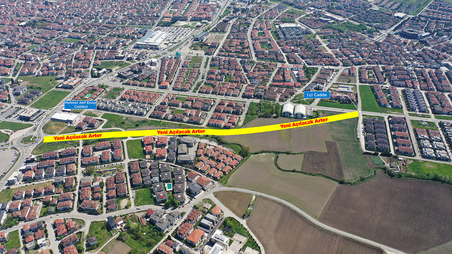 Serdivan 1. Cadde’de çalışmalar başladı:  Bölünmüş yol ulaşıma alternatif olacak