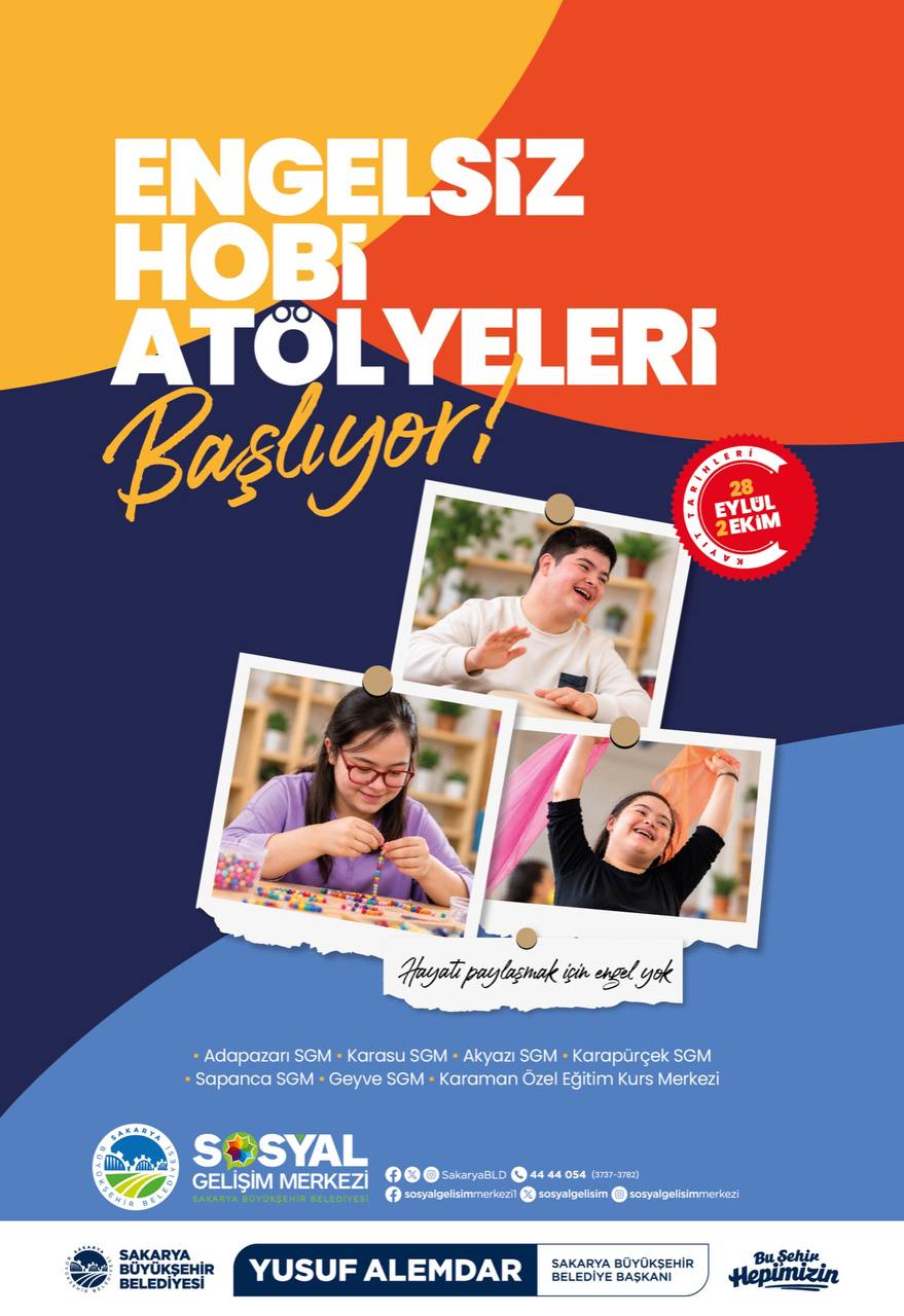 Engelsiz Hobi Atölyelerinde kayıtlar başlıyor