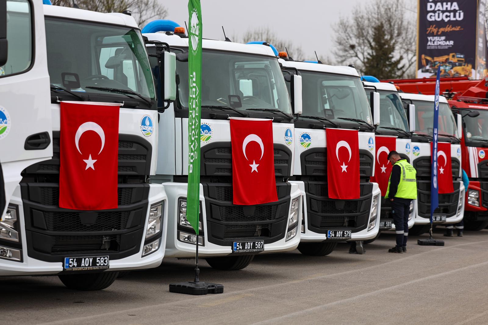 Büyükşehir’den Sakarya'ya hizmet için 484 milyon TL ile 59 araçlık dev yatırım