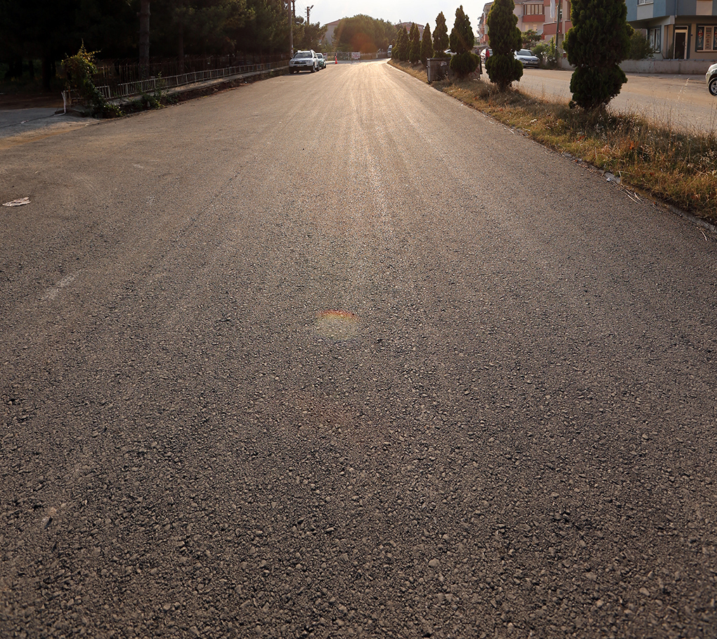 Plaj Caddesi Asfaltlanıyor