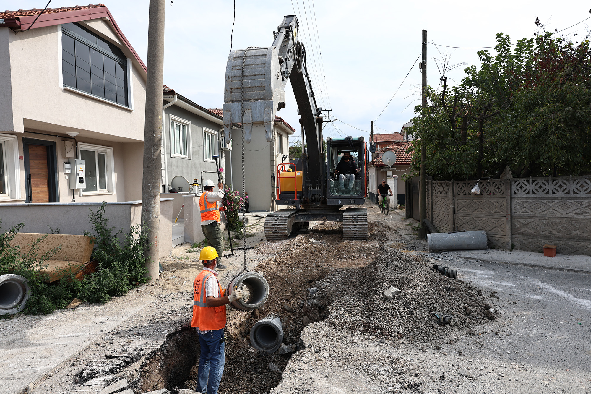 Çukurahmediye’nin yağmur ve atık suları yeni hat sayesinde güvenle taşınacak