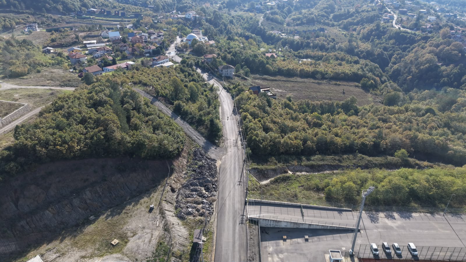 Sapanca Hacımercan’da yollar sıcak asfaltla buluştu