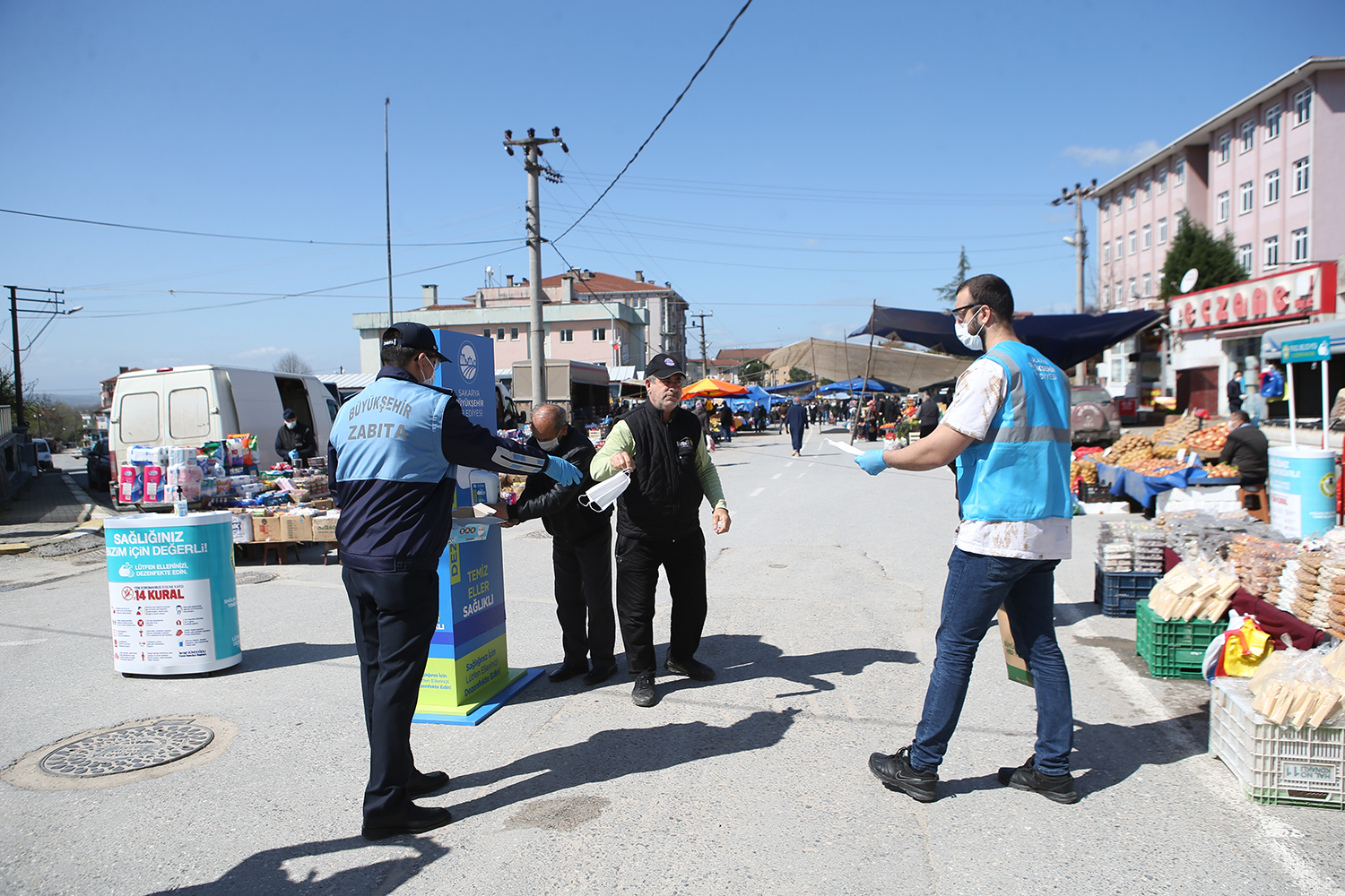 İlçelerde Koronavirüs tedbirleri sürüyor