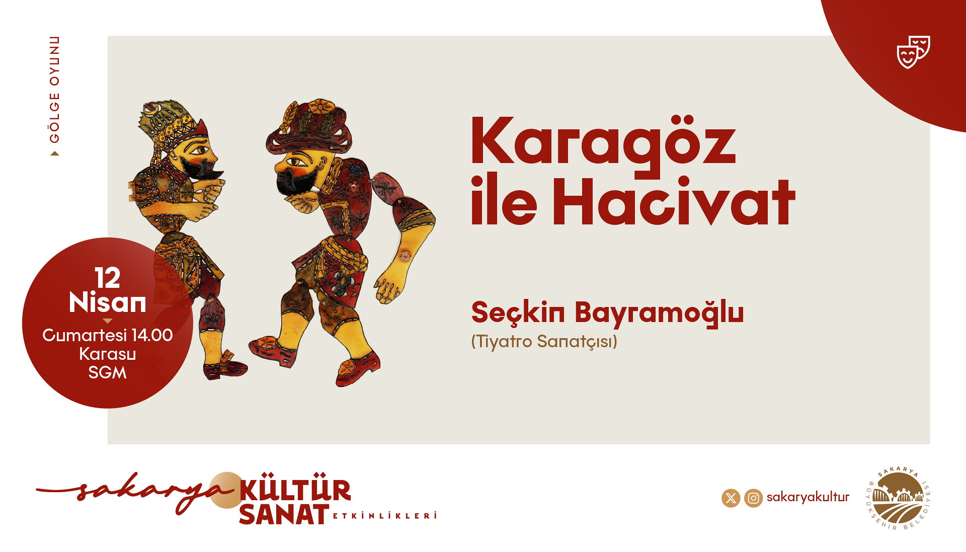 Büyükşehir kültür sanat etkinliklerinde Nisan takvimi belli oldu