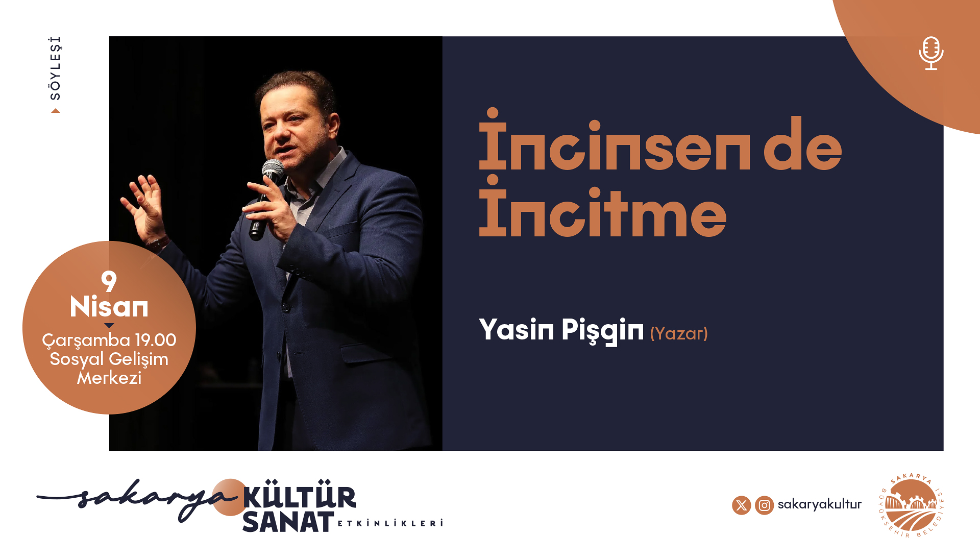 Büyükşehir kültür sanat etkinlikleri söyleşiyle devam edecek