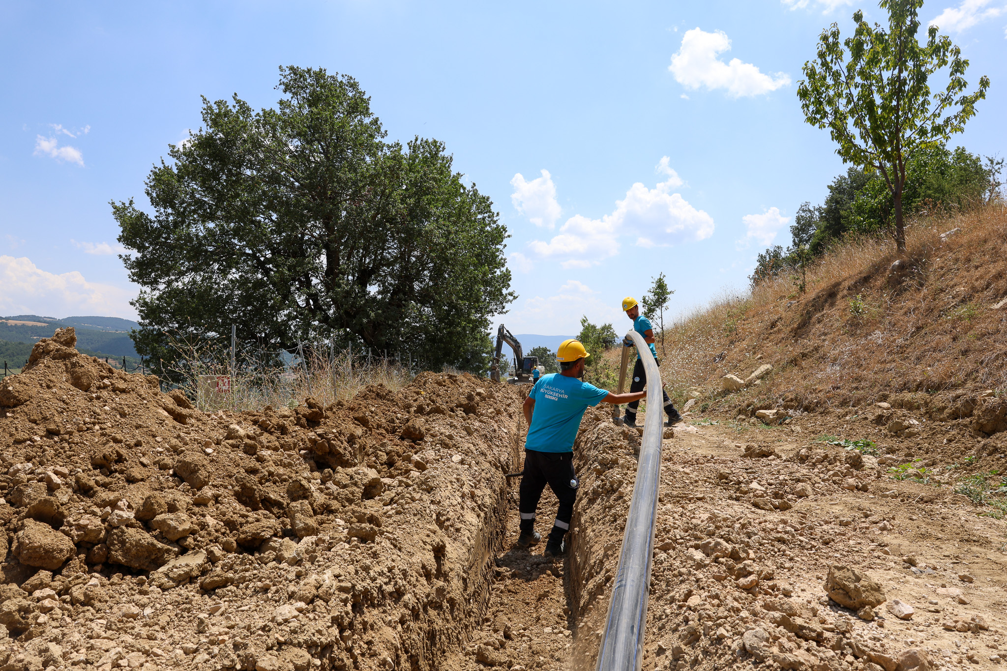 Hark Mahallesi’nin 2 bin metrelik yeni içme suyu hattında sona gelindi