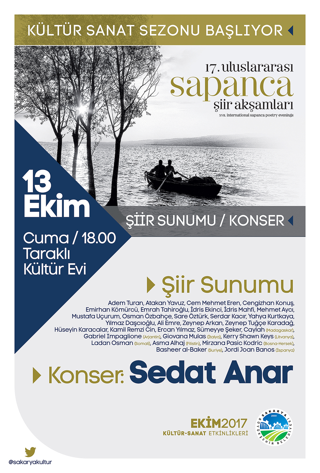 Şiir dinletileri ve konser bir arada