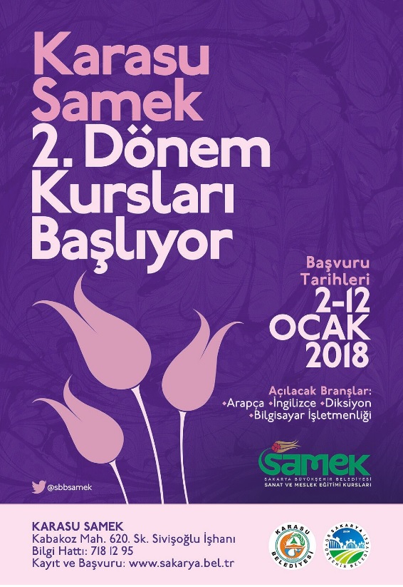 SAMEK’lerde yeni dönem kayıtları başlıyor