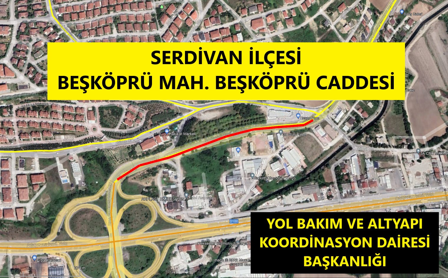 Büyükşehir o arter için sürücüleri uyardı