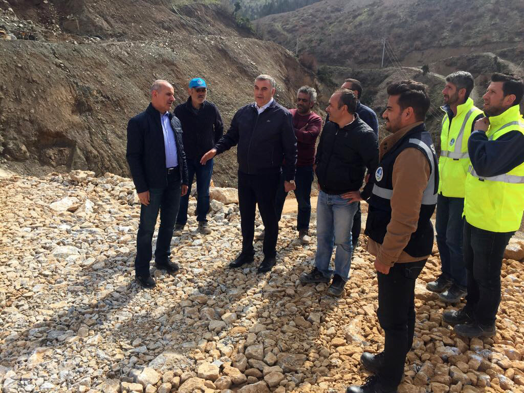 Barajın gövdesi 30 metreye yükseldi