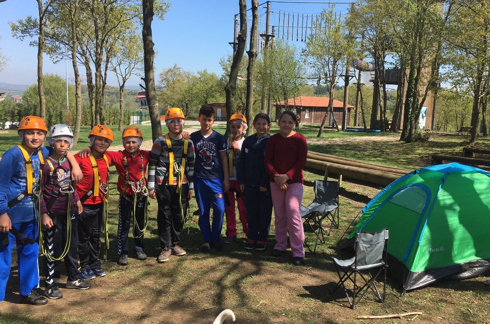 Minik öğrenciler Macera Park’ta