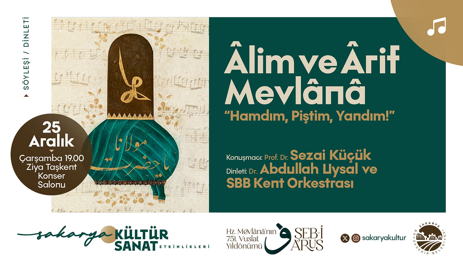 Kültür sanat dostları için Büyükşehir’den dolu-dolu bir Aralık takvimi