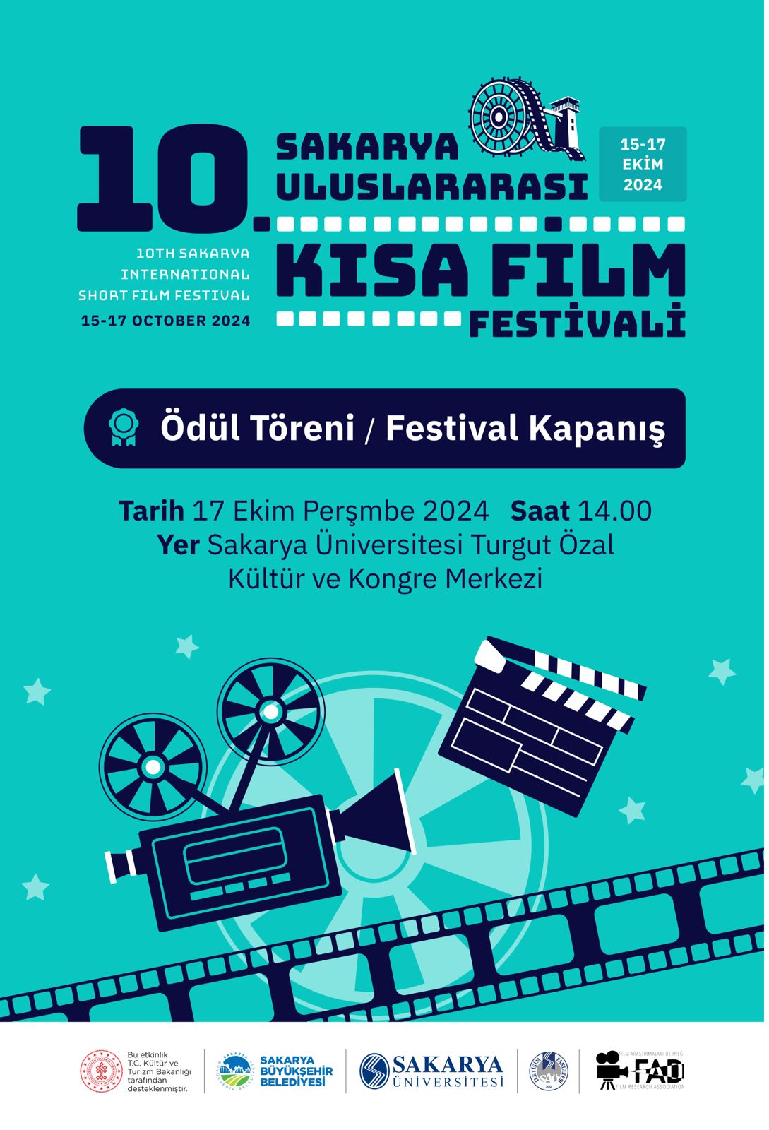 10. Sakarya Uluslararası Kısa Film Festivali başlıyor