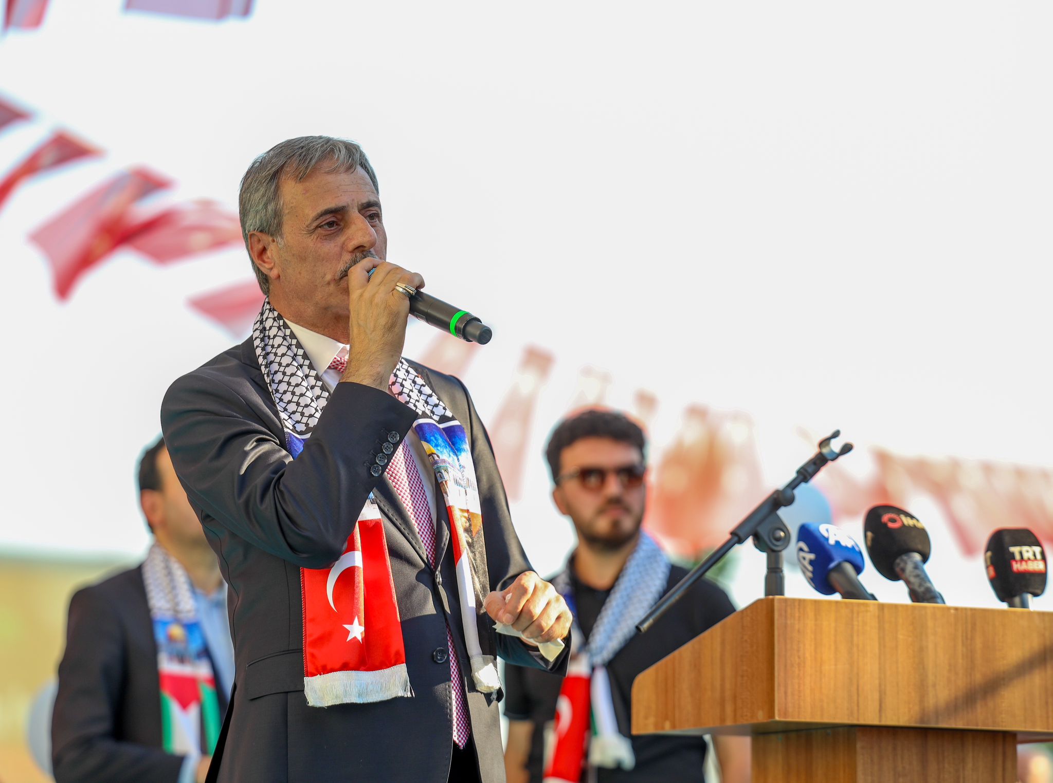 Yusuf Alemdar Filistin için sokağa dökülen binlerce Sakaryalıyla: "Filistin hepimizin davasıdır"