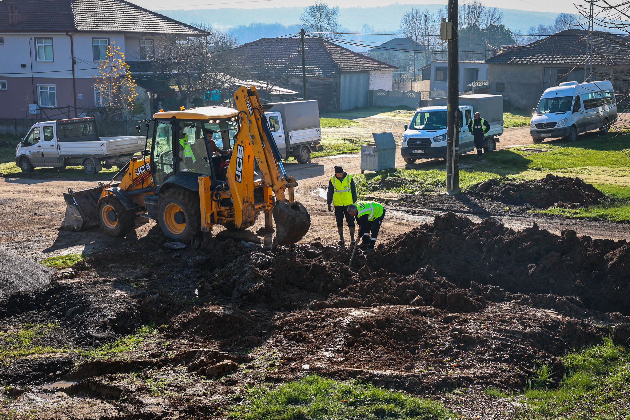 5 kilometrelik yeni hat Söğütlü Yeniköy’ün içme su geleceğinin teminatı olacak