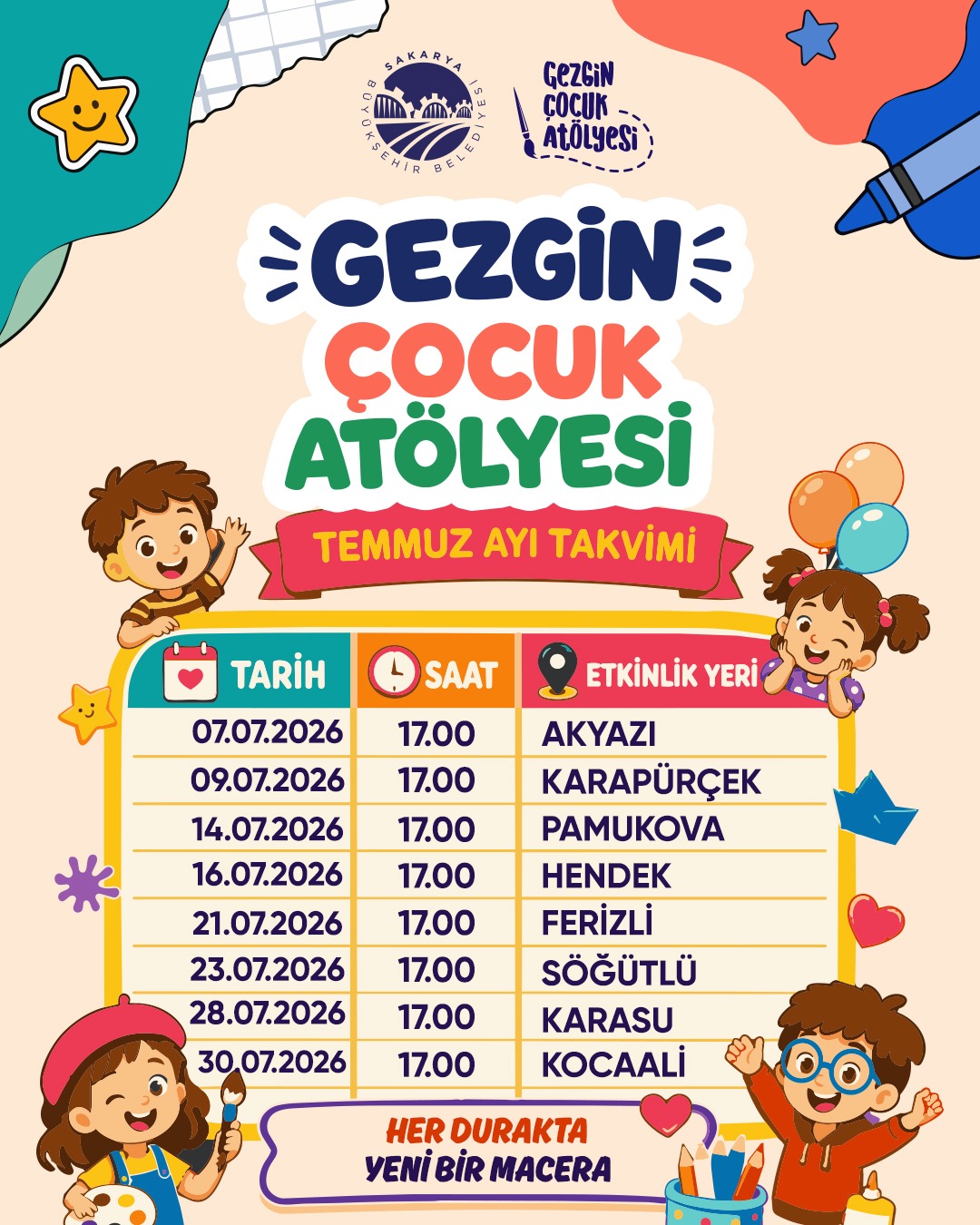 Yaz tatili Büyükşehir’le daha eğlenceli