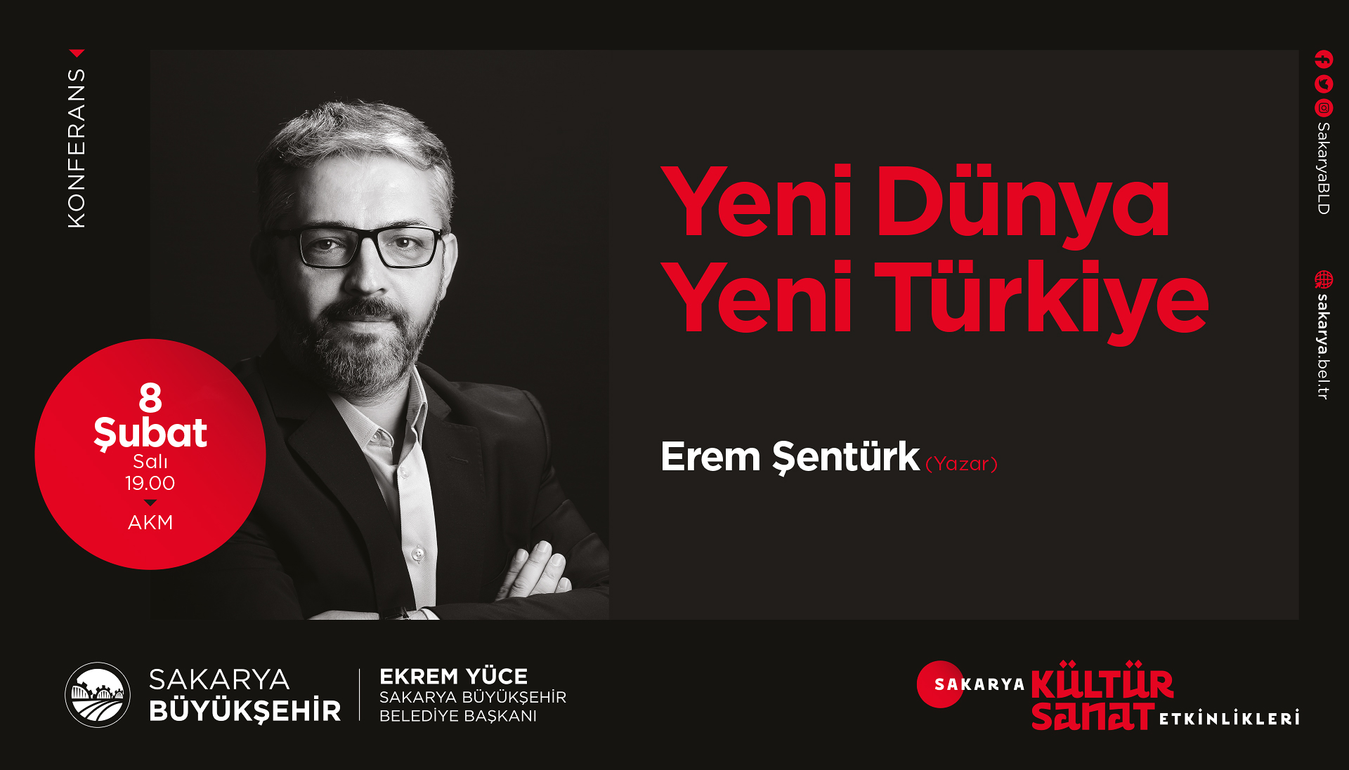 AKM’de Yeni Dünya Yeni Türkiye konuşulacak