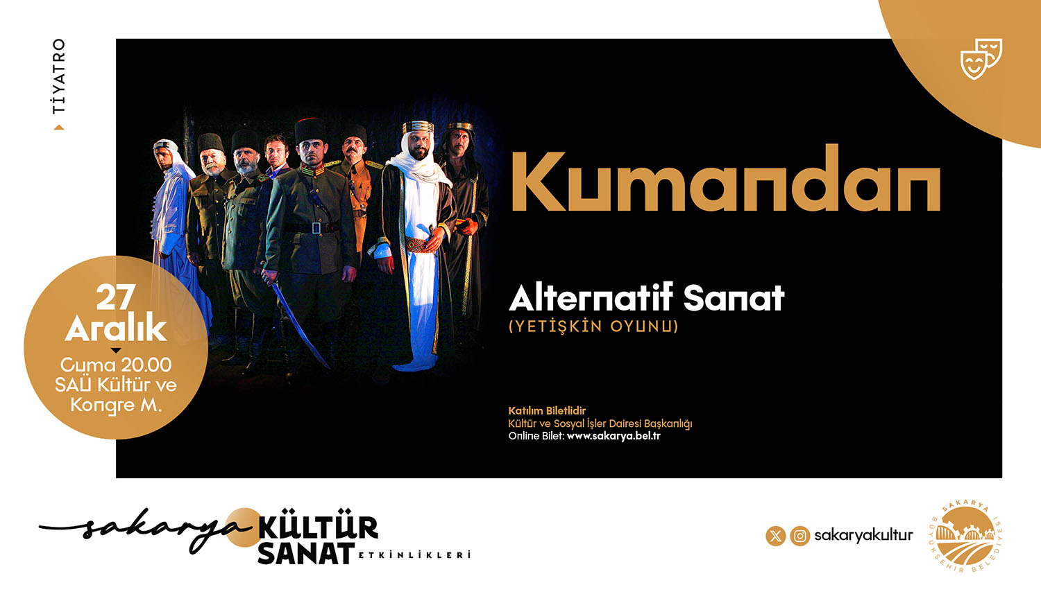 Kültür sanat dostları için Büyükşehir’den dolu-dolu bir Aralık takvimi