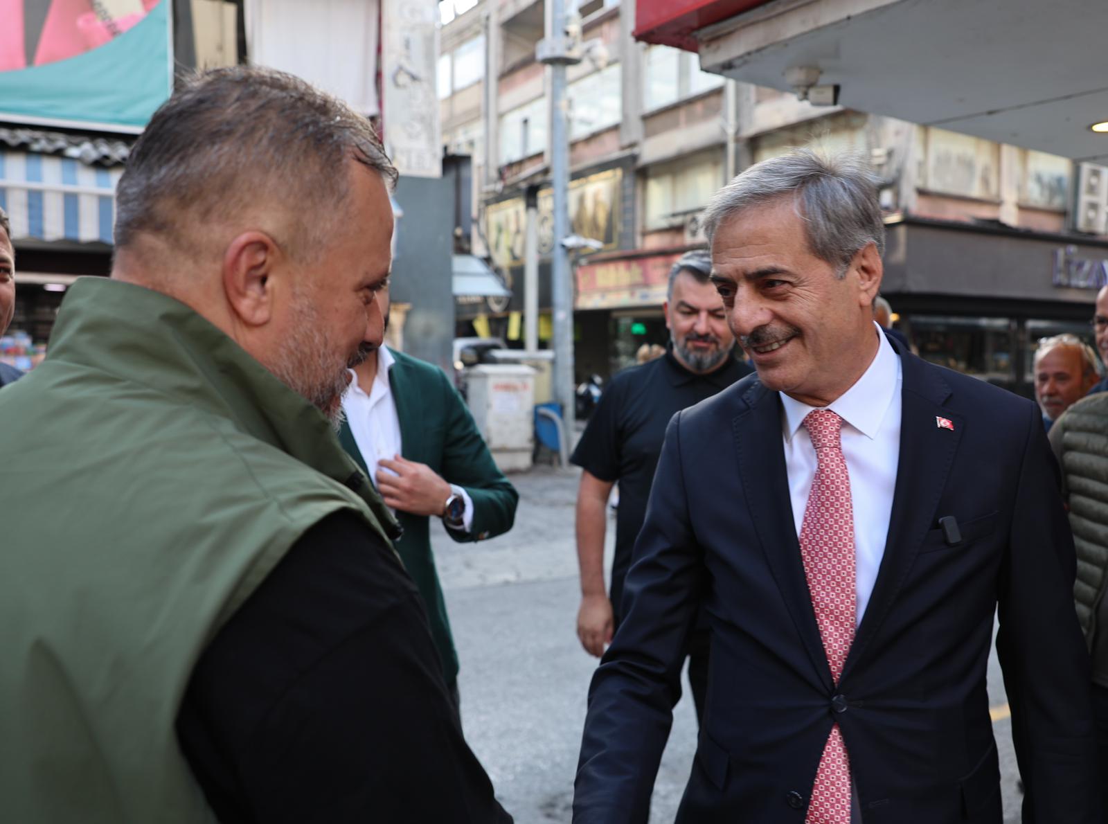 “Şehrimizin hafızası olan esnaflarımızla bir ve beraber olmaya devam edeceğiz”