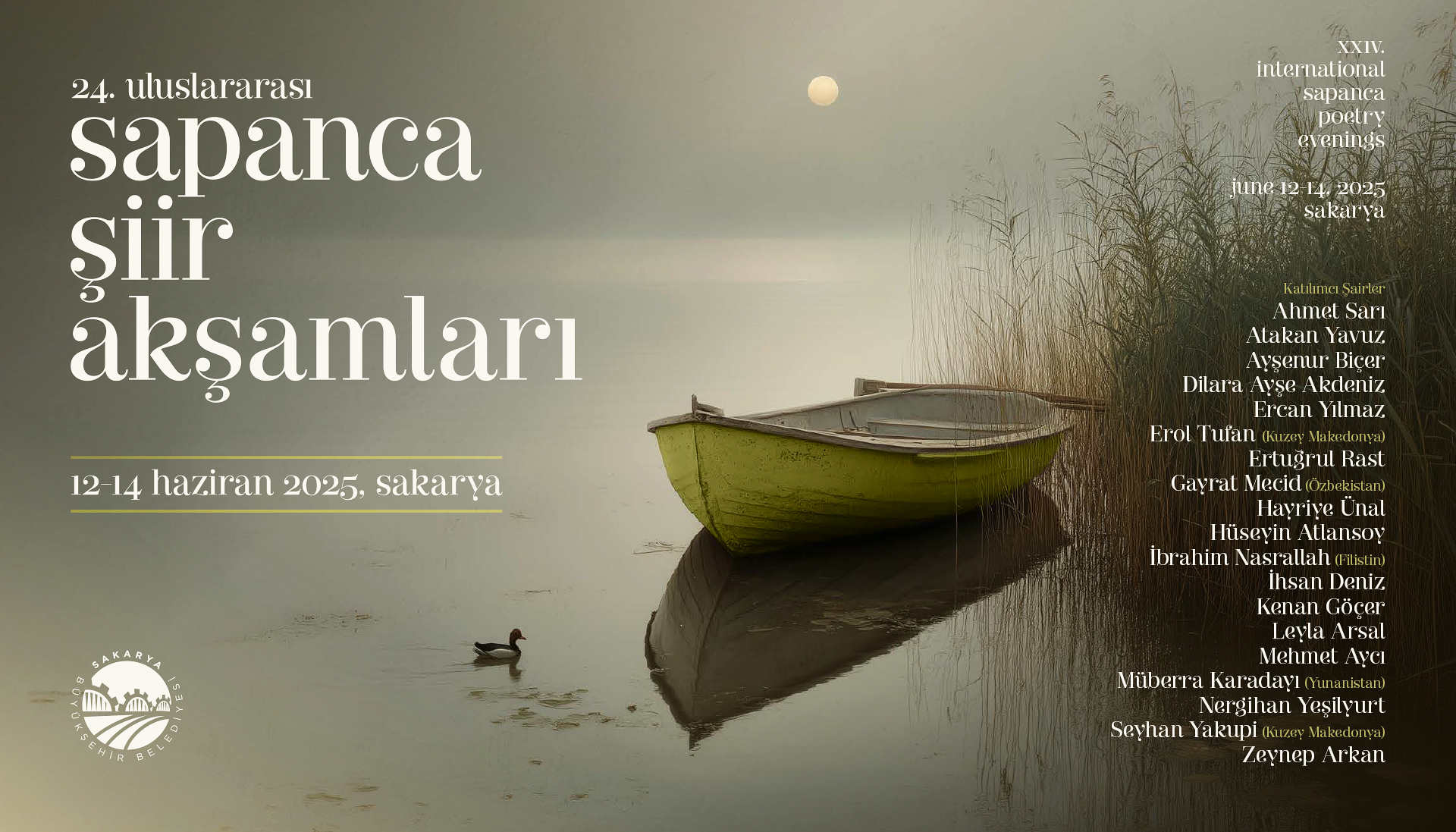 Uluslararası festival Sakarya’da 24’üncü kez ‘şiirle’ ruha dokunacak: Büyükşehir takvimi açıkladı 