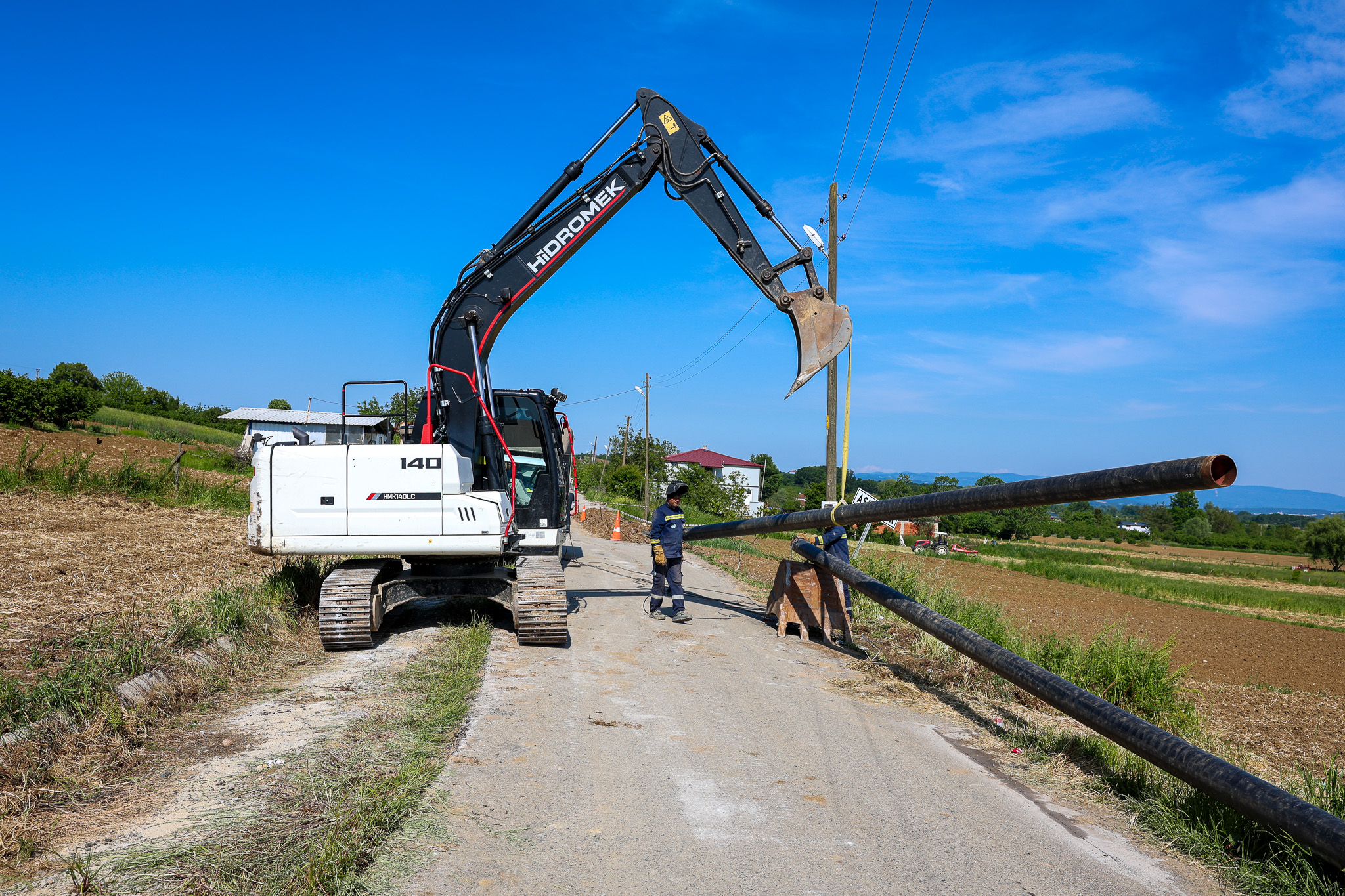 İki ilçenin 9 mahallesini kesintisiz içme suyuyla buluşturacak projede son adım