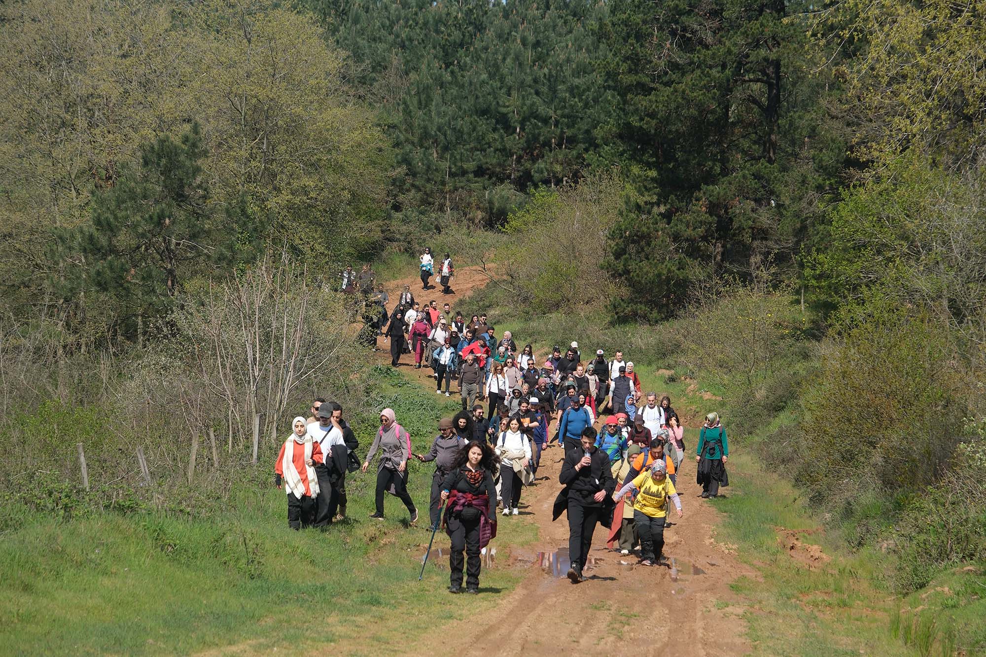 10 kilometre boyunca gördükleri her bir ayrıntıya hayran kaldılar