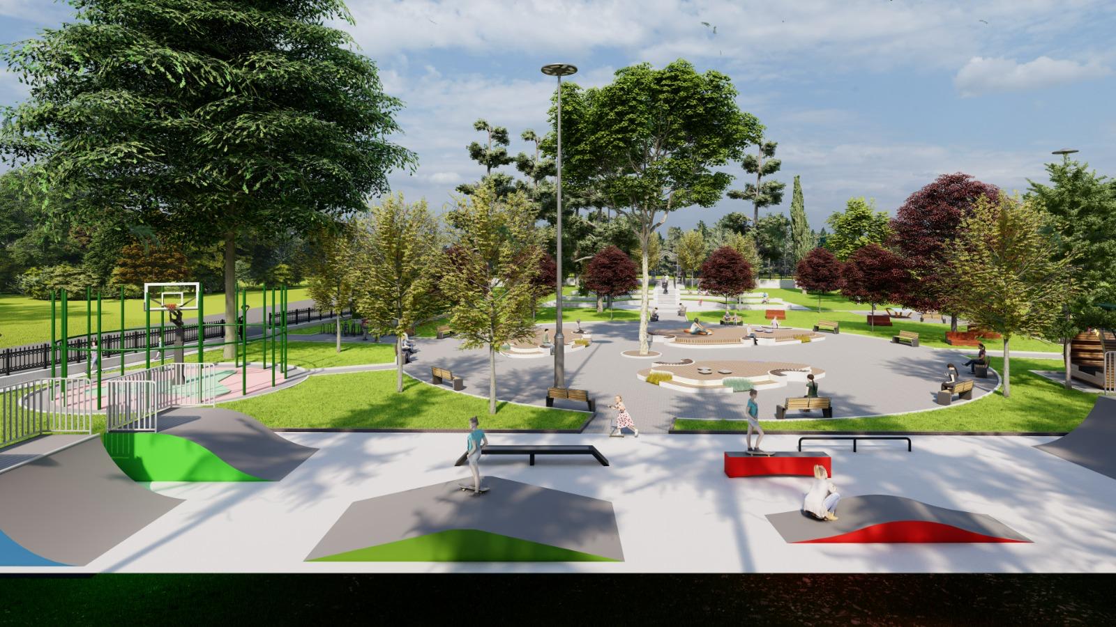 Kaynarca’nın yeni yaşam alanı olacak proje hız kazandı: Trambolinler, 3 pota basket sahası ve kaykay pisti…