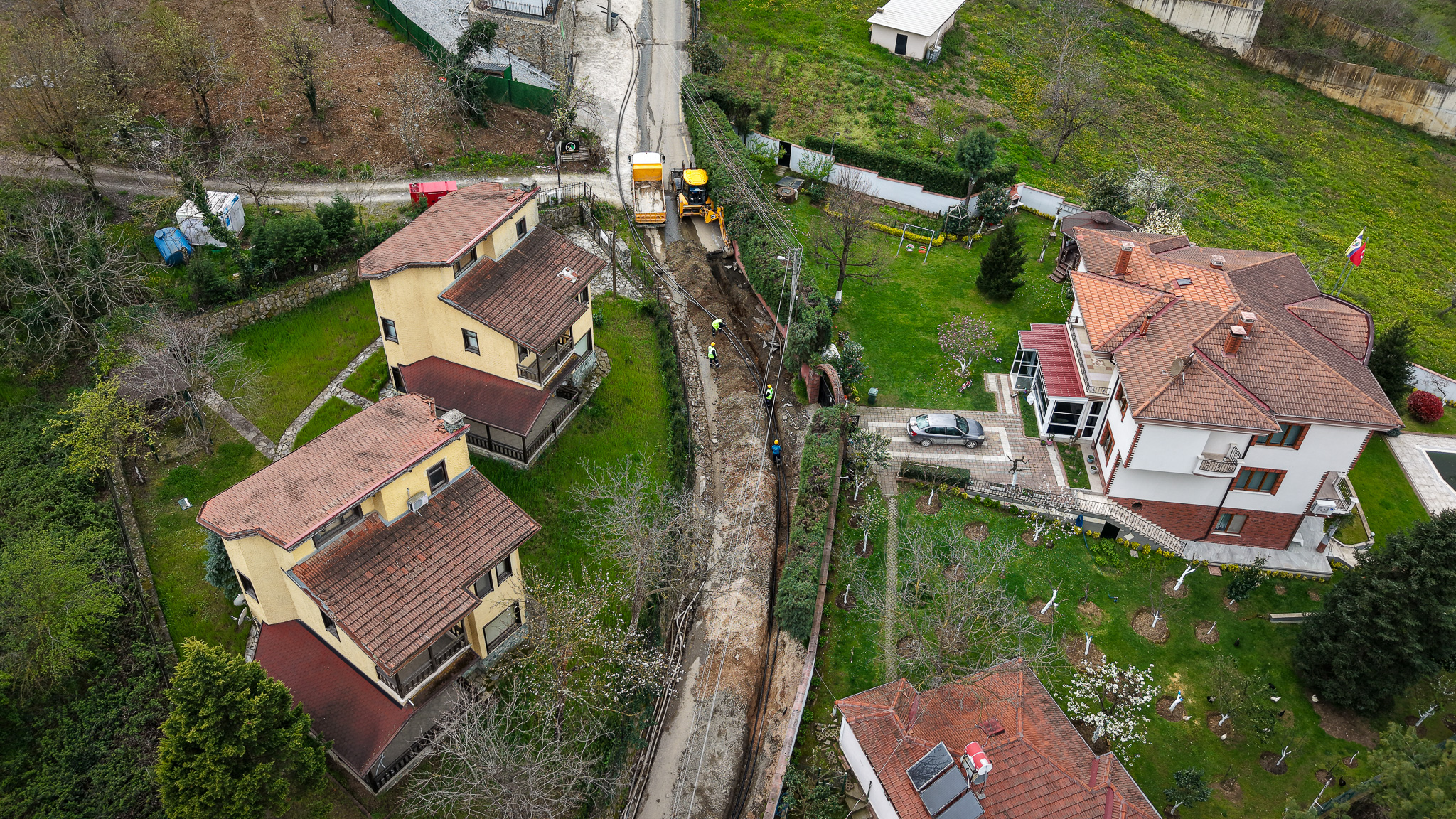 Sapanca Kuruçeşme’nin altyapısı yaza hazırlanıyor