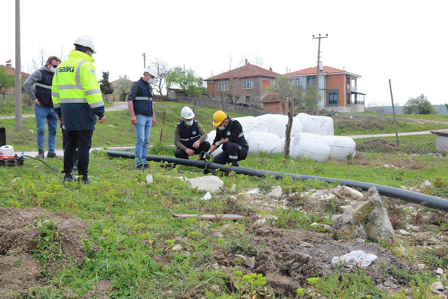 Sakarya Büyükşehir Sinanoğlu’nda içmesuyu şebekesini yeniliyor