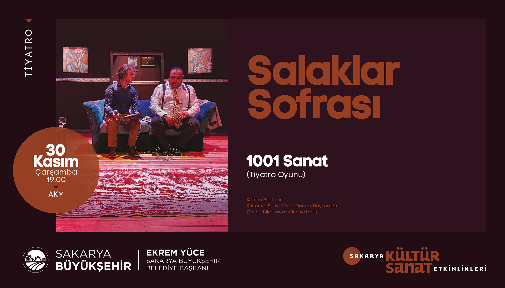 Büyükşehir Kasım kültür sanat etkinlikleri başlıyor