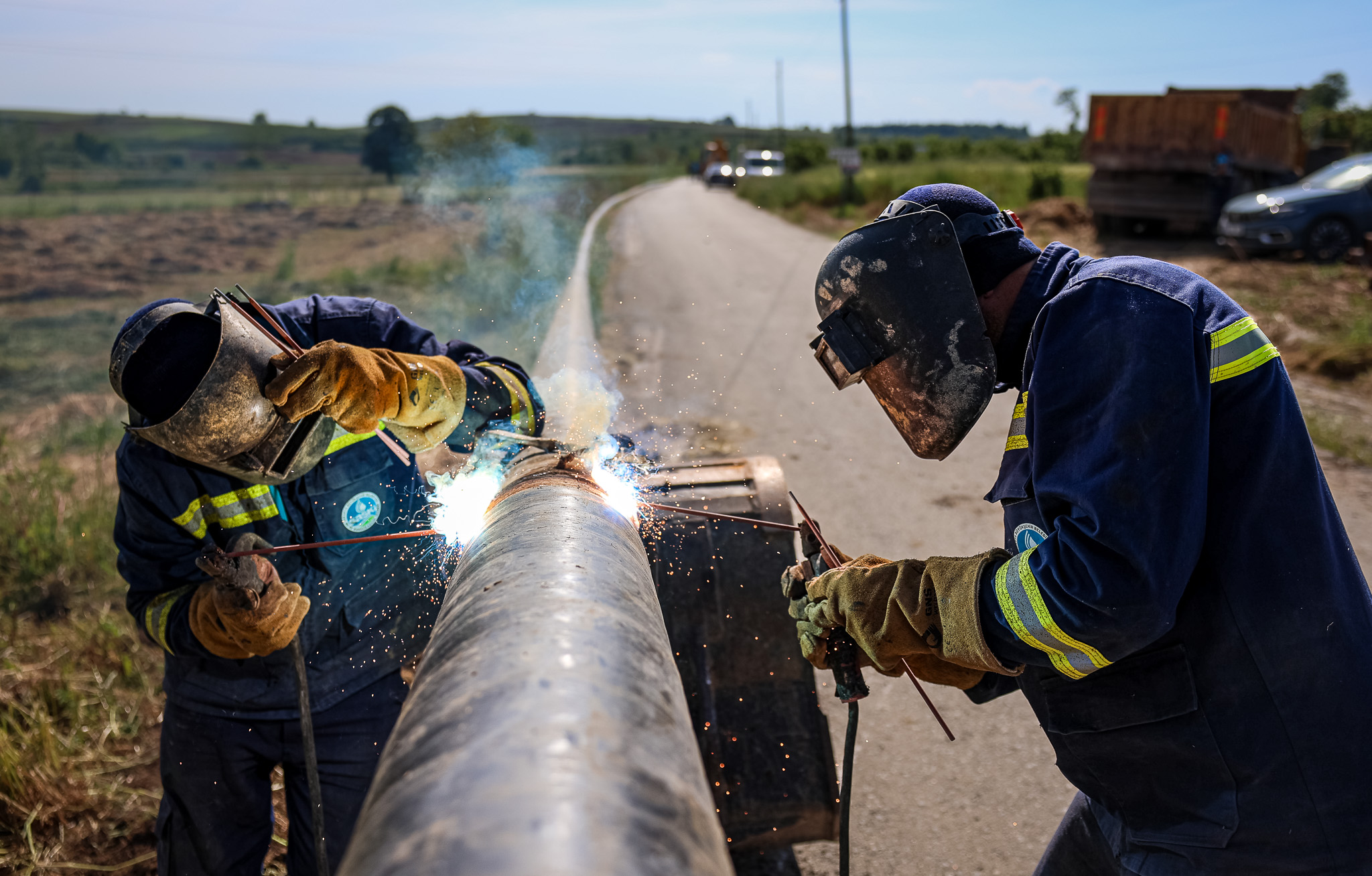 İki ilçenin 9 mahallesini kesintisiz içme suyuyla buluşturacak projede son adım