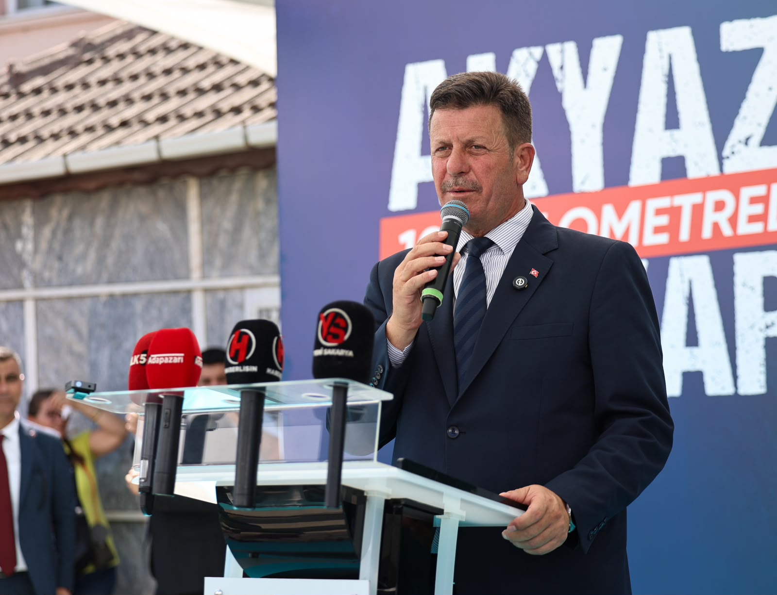 Akyazı’nın geleceğine 1 milyar TL’lik yatırım: “Tarihi bir günde ilçemizin su geleceğini güvence altına alıyoruz”