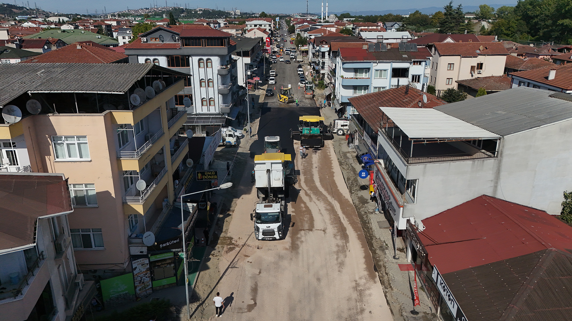 Arifiye Atatürk Caddesi’nin üstyapısında son aşama