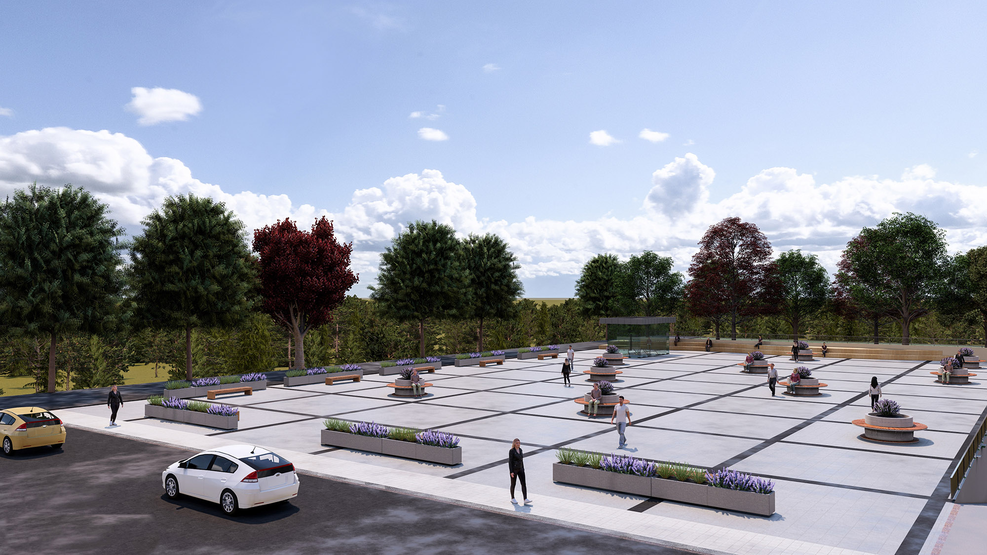 Yaşayan meydan, yeraltı otoparkı ve 3 katlı kapalı spor salonu…