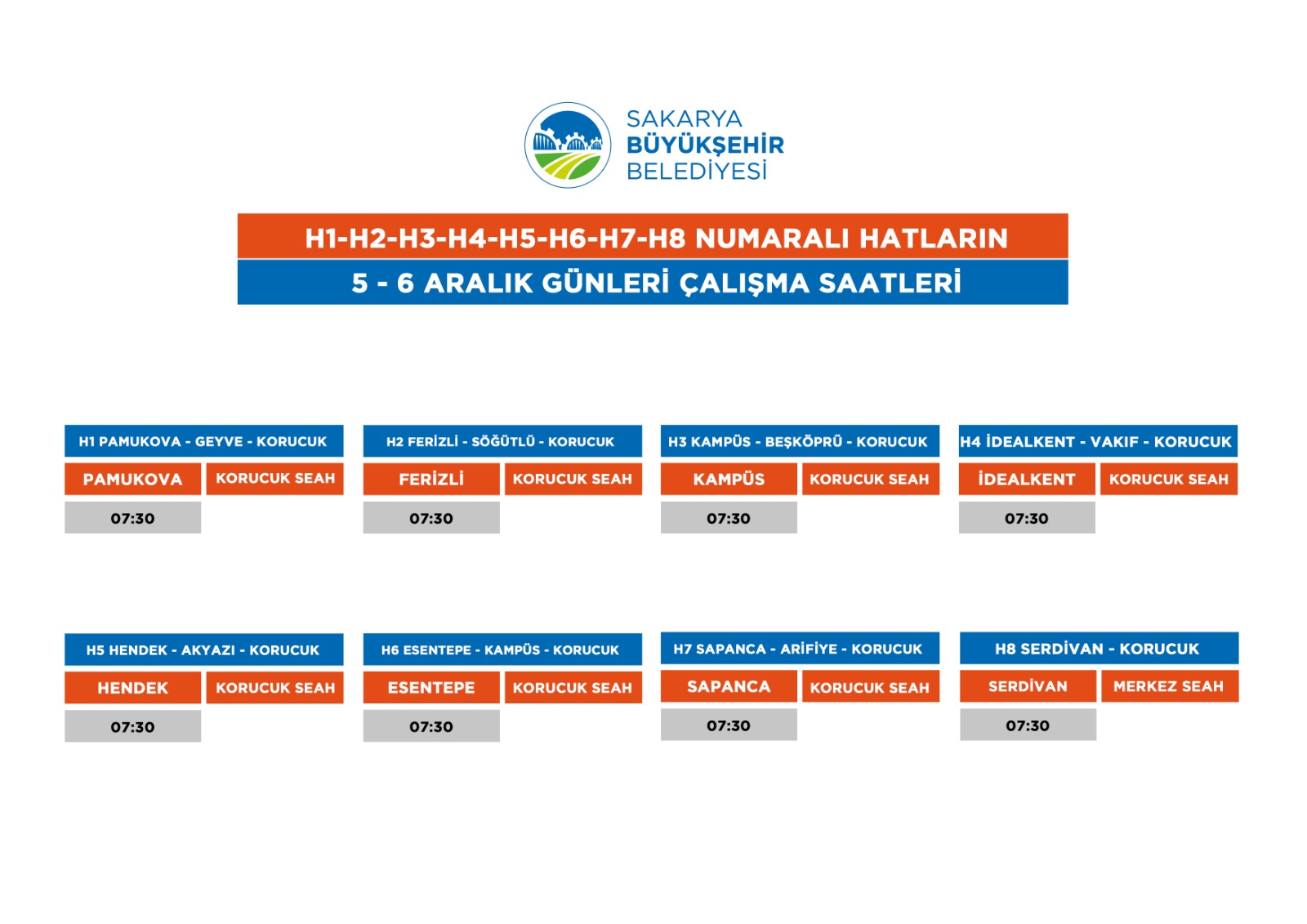 Sokağa çıkma yasağında çalışacak 8 yeni otobüs hattı