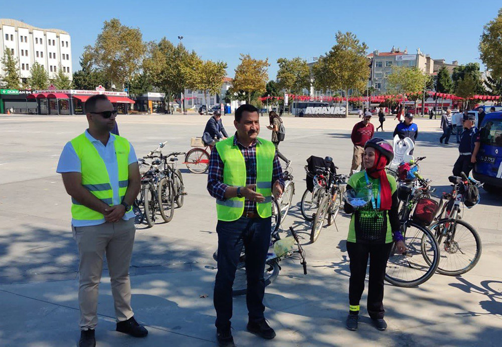 ‘Şeridi Paylaş, Güvenle Ulaş’ projesinde pedallar şehir merkezinde döndü