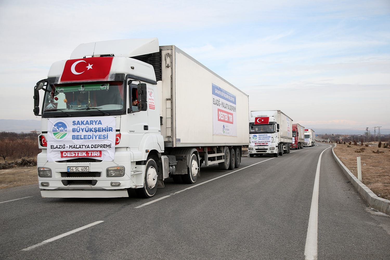 Sakaryalıların destekleri bölgeye ulaştı