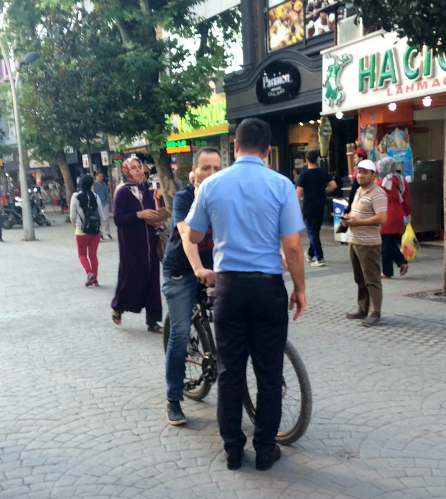 Çark Caddesi’nde ‘Bisiklet’ denetimi