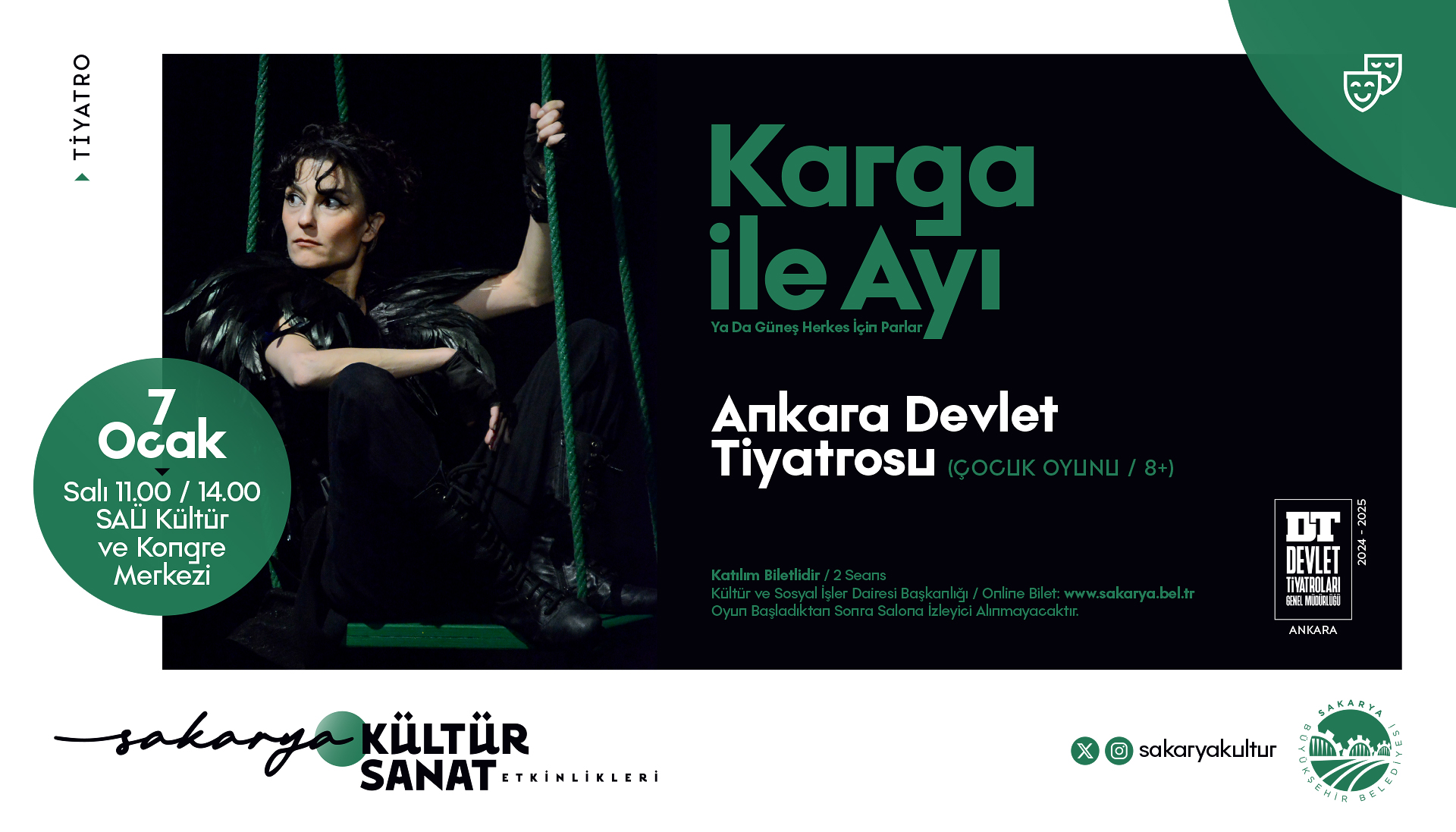 Sakarya kültür sanatta 2025’e dolu dizgin başlıyor: Tiyatro, panel, dinleti…