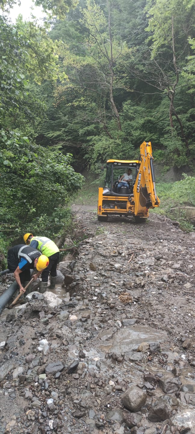 Büyükşehir Belediyesi afet bölgelerinde onarım çalışmalarını sürdürüyor