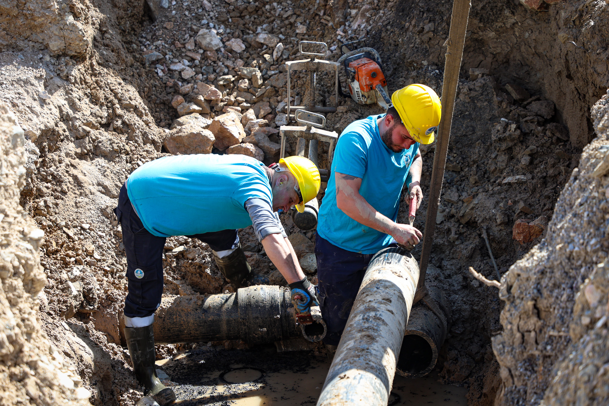 Yazlık’ın trafik yükünü azaltacak yola SASKİ’den güçlü altyapı desteği