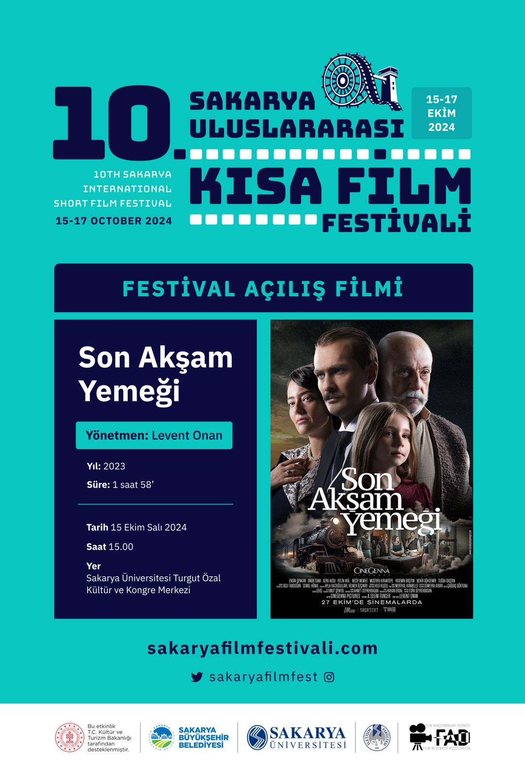 10. Sakarya Uluslararası Kısa Film Festivali başlıyor